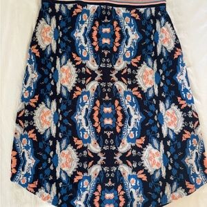 ANTHROPOLOGIE MOTH PATTERNED PULL ON SKIRT-MED